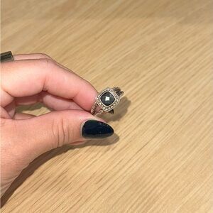 David Yurman Albion Collection - Petite Albion Hematine & Diamond Ring